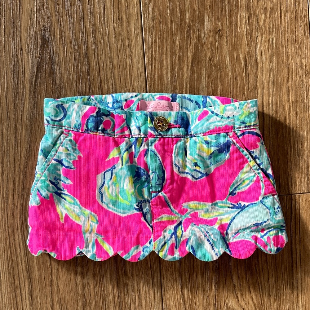 Lilly Pulitzer Pink and Blue Floral Skort